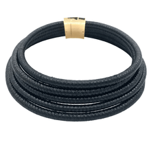Load image into Gallery viewer, Womens 5 Strand Collar Statement Necklace in Black Gold or Gray