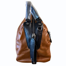 Load image into Gallery viewer, Womens Brown Vegan Soft Leather Handbag with added Long Strap