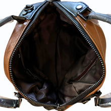 Load image into Gallery viewer, Womens Brown Vegan Soft Leather Handbag with added Long Strap