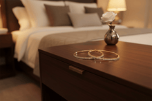 Load image into Gallery viewer, Womens Gold Tone Crystal Encrusted Hoop Earrings