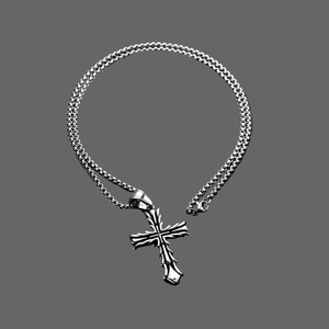 Mens Titanium Stainless Steel Pendant Necklace