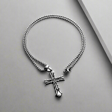 Load image into Gallery viewer, Mens Titanium Stainless Steel Pendant Necklace