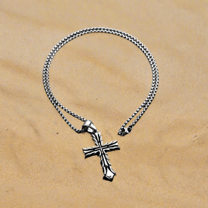 Mens Titanium Stainless Steel Pendant Necklace