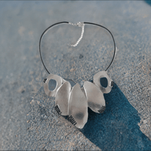 Load image into Gallery viewer, Womens Vintage Silver Pendant Statement Necklace