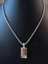 Load image into Gallery viewer, Womens Stainless Steel Titanium Silver Pendant Necklace Non Tarnish