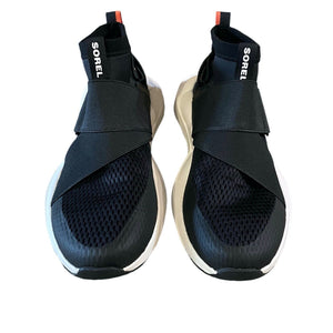 Sorel Womens Explorer Sneakers Size 8 Black Slip On Mid Top Shoes