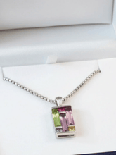 Load image into Gallery viewer, Womens Stainless Steel Titanium Silver Pendant Necklace Non Tarnish