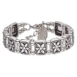 Antique Silver-Plated 2-Strand Bracelet