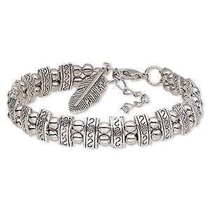 Antique Silver-Plated 2-Strand Bracelet