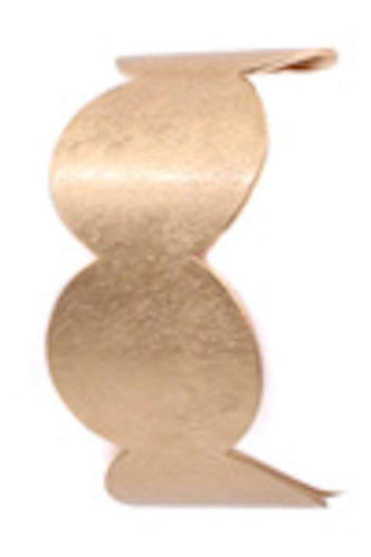 Womens Gold or Silver Tone Cuff Bracelet