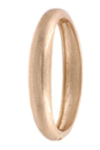 Hammered Worn Gold  Metal Hinged Bangle Bracelet - 2 Colors