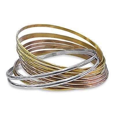 Rose Gold Gold & Silver Surgical Stainless Steel Interlocking Bracelet