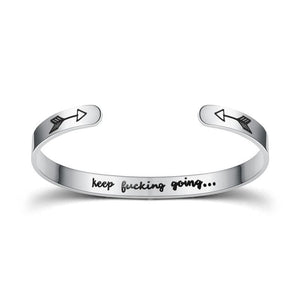 Stainless Steel Gold or Silver Cuff Bracelet Unisex Adult