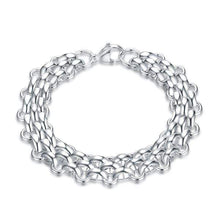 Load image into Gallery viewer, Stainless Steel Chain Silver Bracelet Unisex Adults