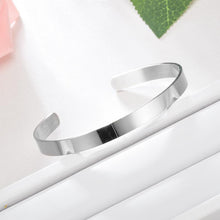 Load image into Gallery viewer, Stainless Steel Gold or Silver Cuff Bracelet Unisex Adult