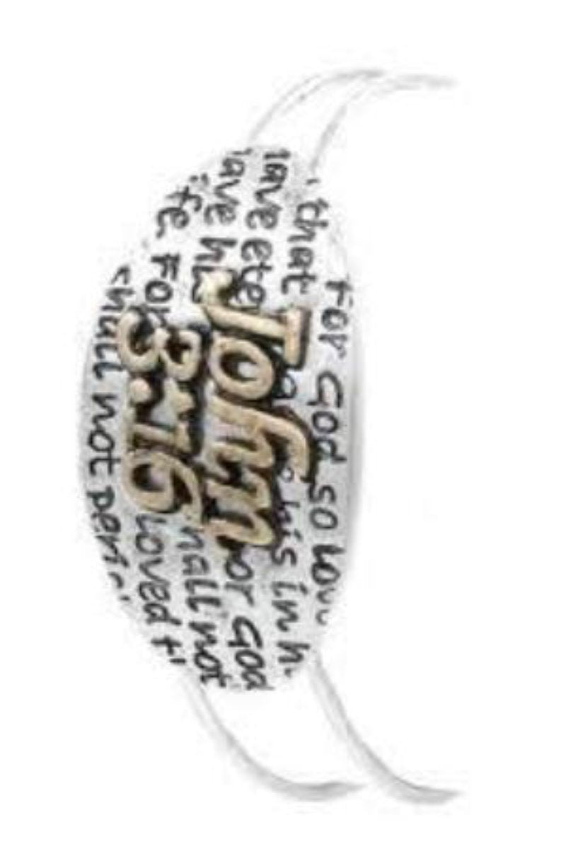 Worn Gold & Silver Scripture 