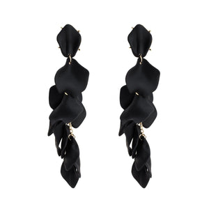 Earrings Womens Flower Petal Tassel Earrings Jewelry