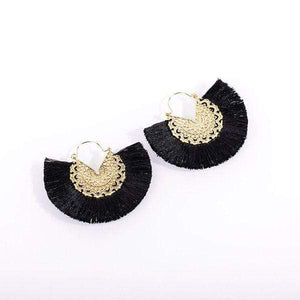 Womens Boho Fringe Tassel Earrings