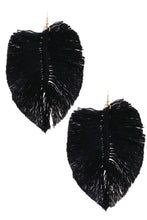 Load image into Gallery viewer, Earrings Womens Fringe Cotton Leaf Drop Earring Jewelry