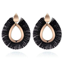 Load image into Gallery viewer, Womens Fringe Earrings Lightweight Dangle Teardrop Cotton Tassel Earrings