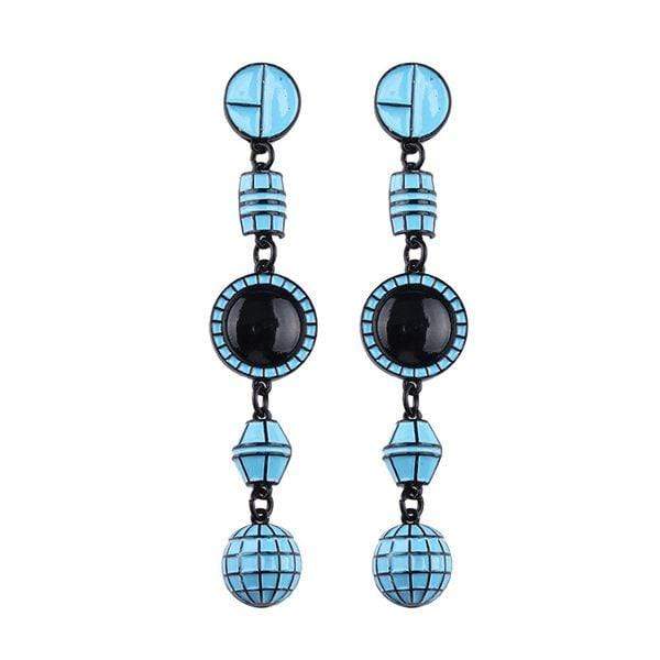 Womens Long Geometric Dangle Drop Earrings