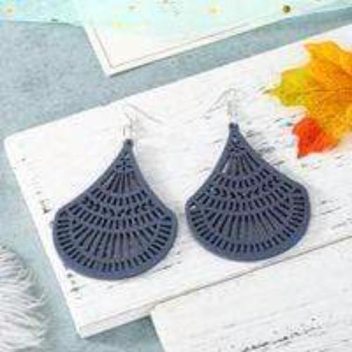 Earrings Womens Cut Out Wood Dangle Earrings Jewelry