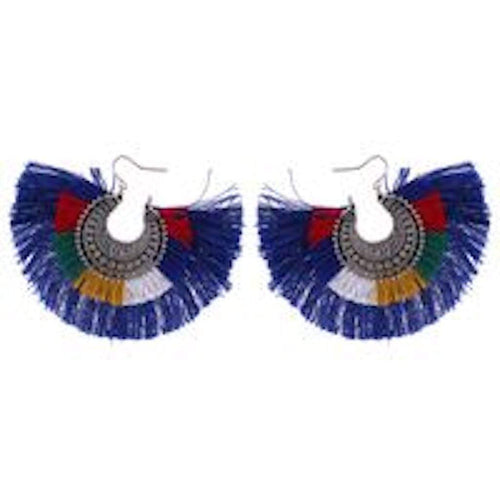 Earrings Womens Silk Fringe Rocker Earring Jewelry