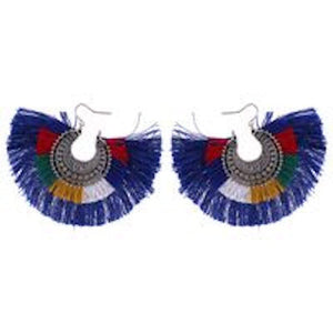 Earrings Womens Silk Fringe Rocker Earring Jewelry