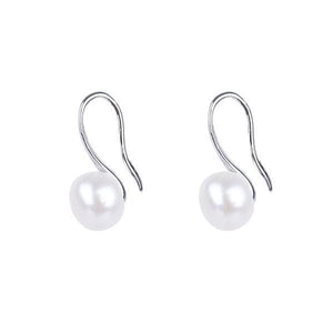 Earrings Womens Freshwater Cultured Pearl Button Earrings
