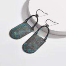 Load image into Gallery viewer, Hammered Metal Drop Earrings - More Colors