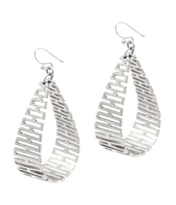 Etta'J Jewelry Earrings Earrings Womens Silver Metal Teardrop Earrings Jewelry