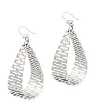 Load image into Gallery viewer, Etta&#39;J Jewelry Earrings Earrings Womens Silver Metal Teardrop Earrings Jewelry