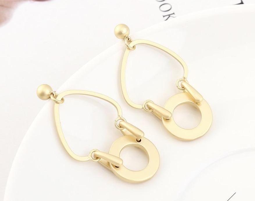 Womens Gold Tone Non-Tarnish Hoop Earrings