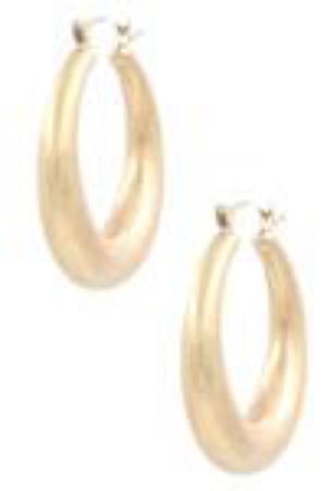 Earrings Womens Brush Metal Hoop Earrings Jewelry