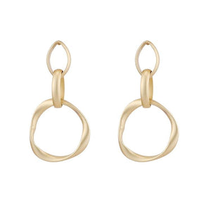 Earrings Womens Gold Hollow Hoop Drop Earrings Jewelry