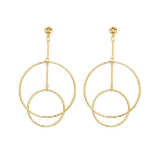 Earrings Womens Gold Hoop Interlock Earrings Jewelry