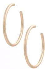 Load image into Gallery viewer, Womens Gold or Silver Tone Hoop Earrings Non-Tarnish