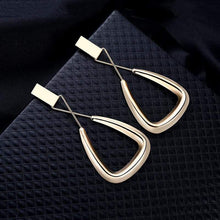 Load image into Gallery viewer, Earrings Womens Gold &amp; Silver Long Stem Fashion Earrings Jewelry