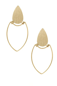 Gold Teardrop Earrings