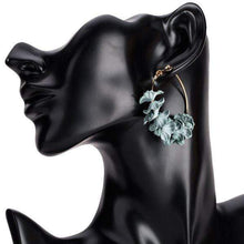 Load image into Gallery viewer, Earrings Womens Flower Hoop Earrings Jewelry