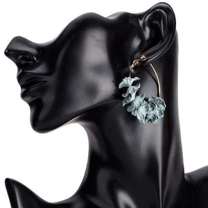 Earrings Womens Flower Hoop Earrings Jewelry
