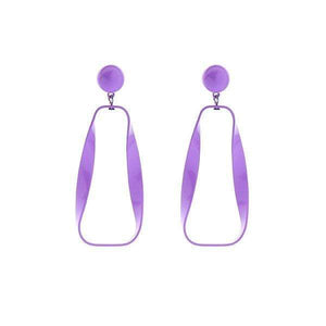 Lavender Fashion Design Earrings