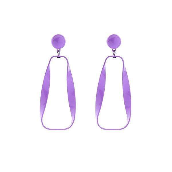 Lavender Fashion Design Earrings