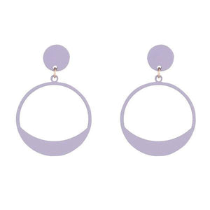 Lavender Hoop Earrings
