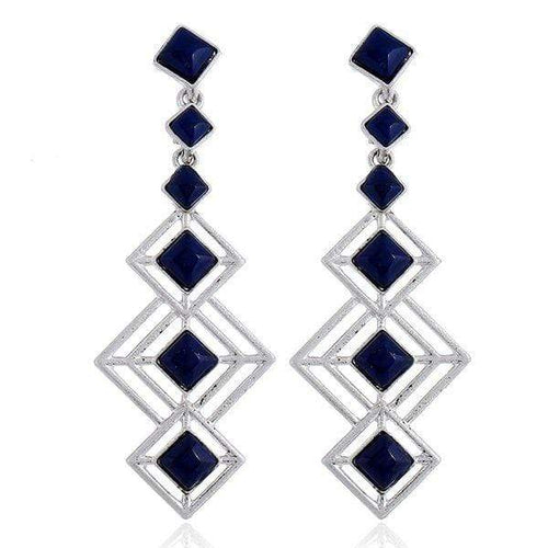 Earrings Womens Size Blue Long Drop Earrings Jewelry