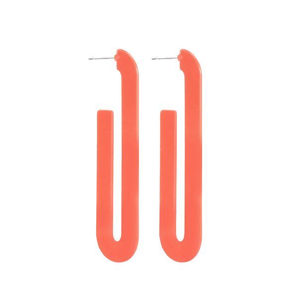 Orange Fashion Earrings