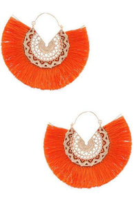 Womens Boho Fringe Tassel Earrings
