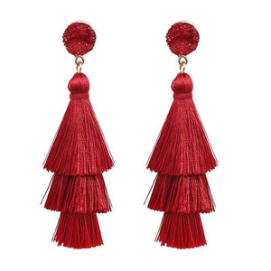 Boho Womens Vintage Tassel Earrings