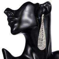 Load image into Gallery viewer, Shimmering Tear Drop Design Fashion Earring