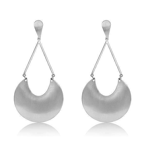 Womens Gold Crescent Drop Earrings Jewelry - More Colors